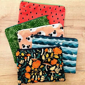 Zipper Pouches | 6”x8” | Storage, gifting, purse, kids, cash, etc - Endless Uses!