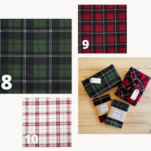 Flannel Gift Wrap Reusable, Soft, Durable 16 or 20 square Cloths to replace paper wrap image 6