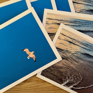 Lakeside Stationary | Set of 8 Folded note cards + kraft envelopes | 4.25”x5.5” | Blank inside