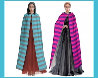 Cheshire Cat Alice in Wonderland Unisex Hooded Cloak/Cape | Microfiber ++Y