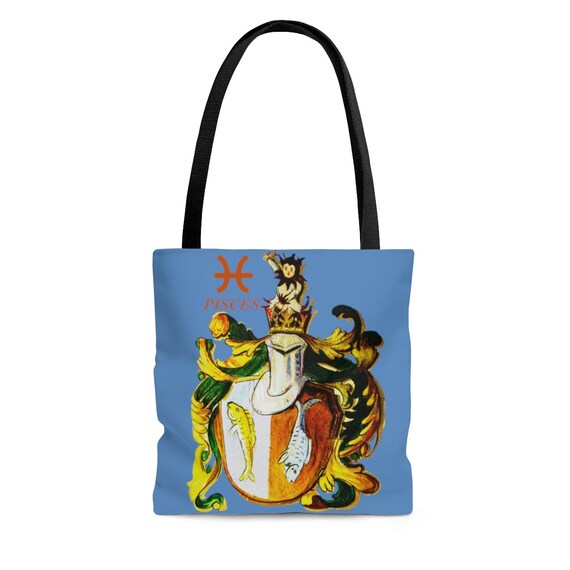 Pisces Horoscope Small Tote Bag Star Sign Zodiac Birthday Shoulder