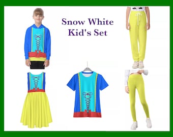 Snow White Kid's Clothing, Cosplay, Halloween, Gift for kids, Bounding, Kid's Halloween Costume