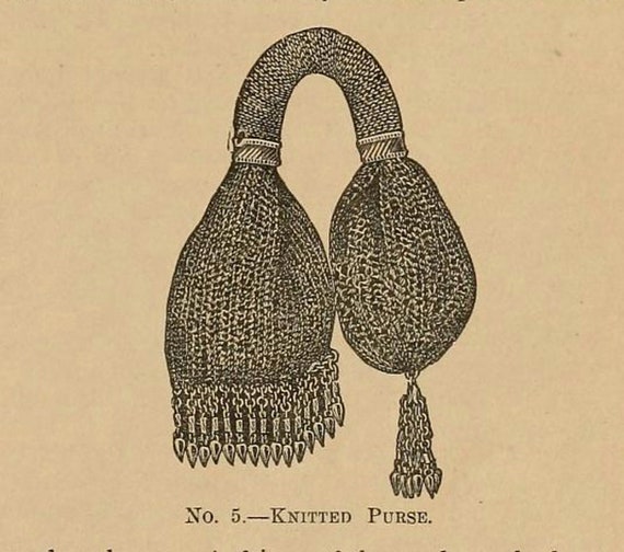 FREE Victorian longpurse aka Misers: Knitting pattern