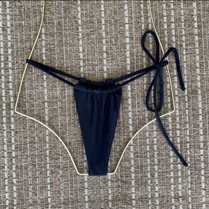 Sliding String Thong Bikini Bottoms - Trendy Swimwear - Thong Bikini - Sexy Bikini Swimwear