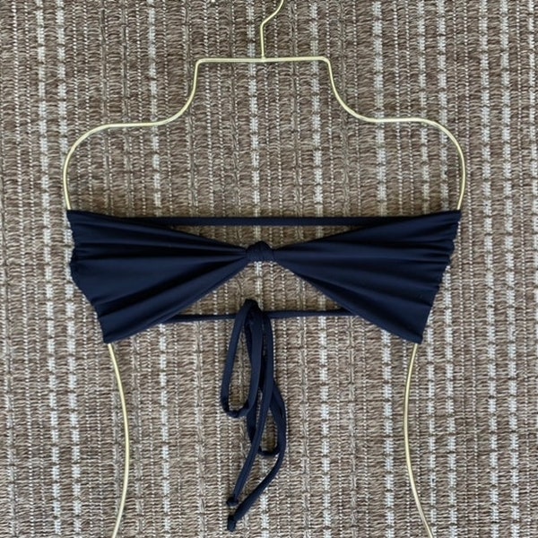 Bandeau Bikini Top with Knot - Summer Trendy Swimsuit - Swim Top - Strapless Bikini - Bandeau Bikini