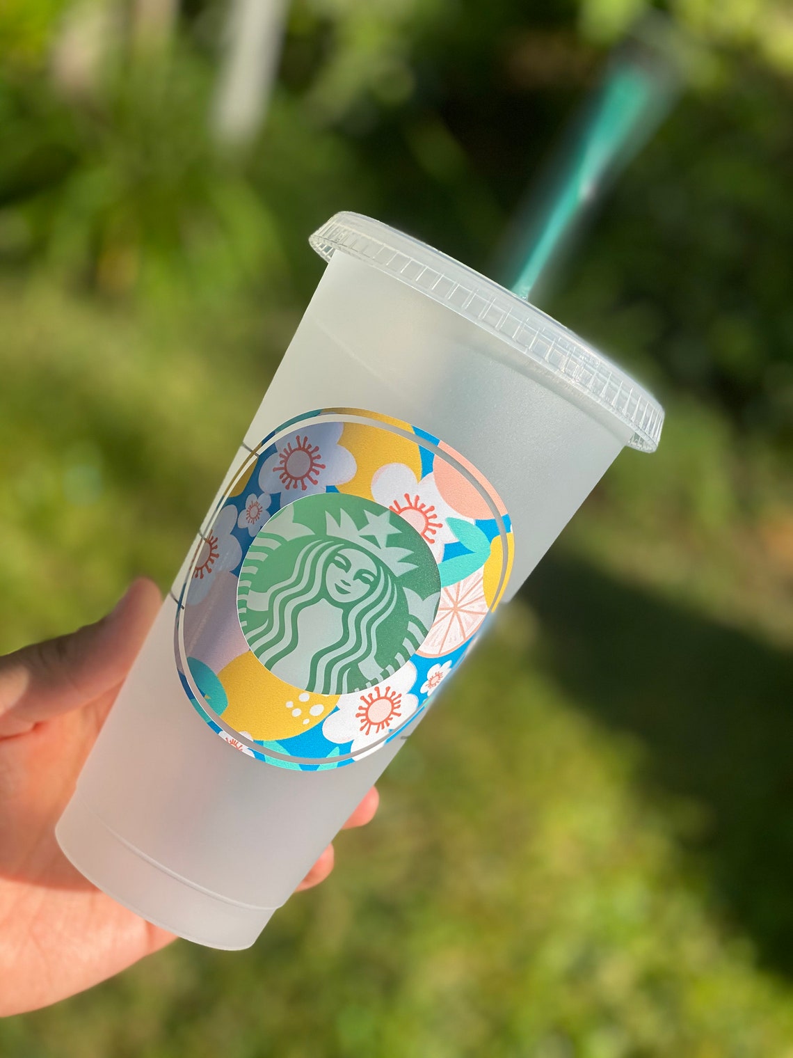 Starbucks Reusable Venti Cup With Straw Custom Cup Starbucks Etsy