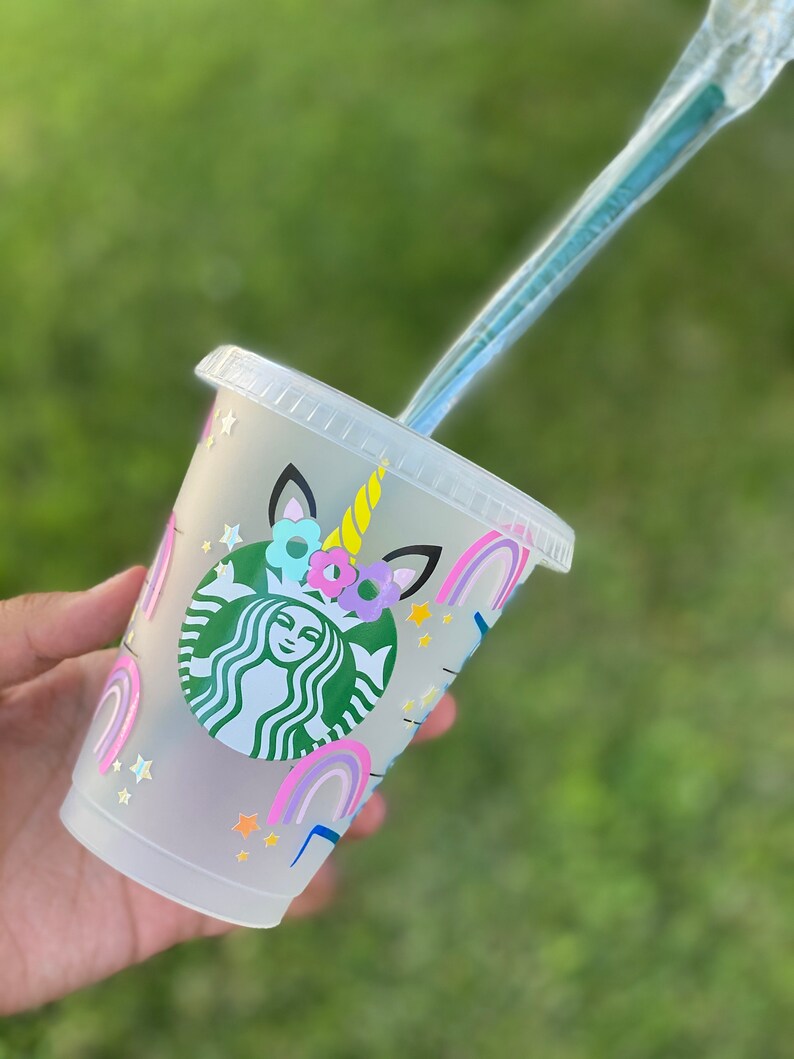 Unicorn Mini Starbucks Cold Cup Personalized Cup with Name Etsy
