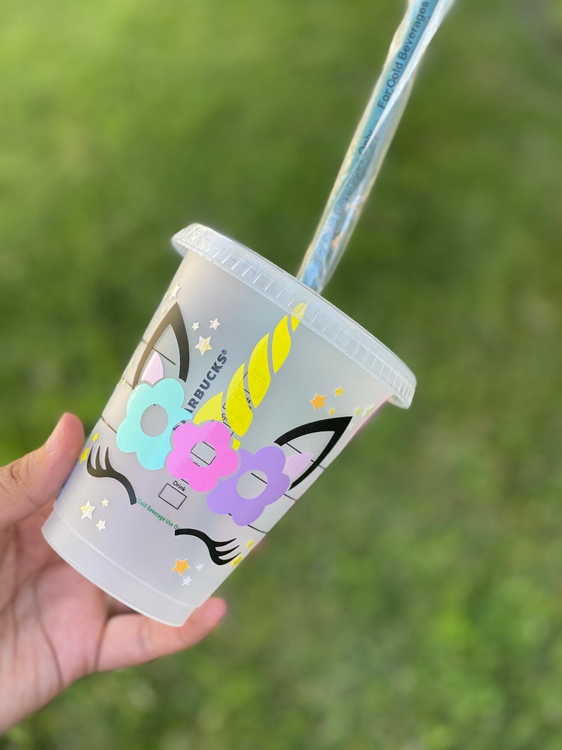 Unicorn Mini Starbucks Cold Cup Personalized Cup with Name Etsy