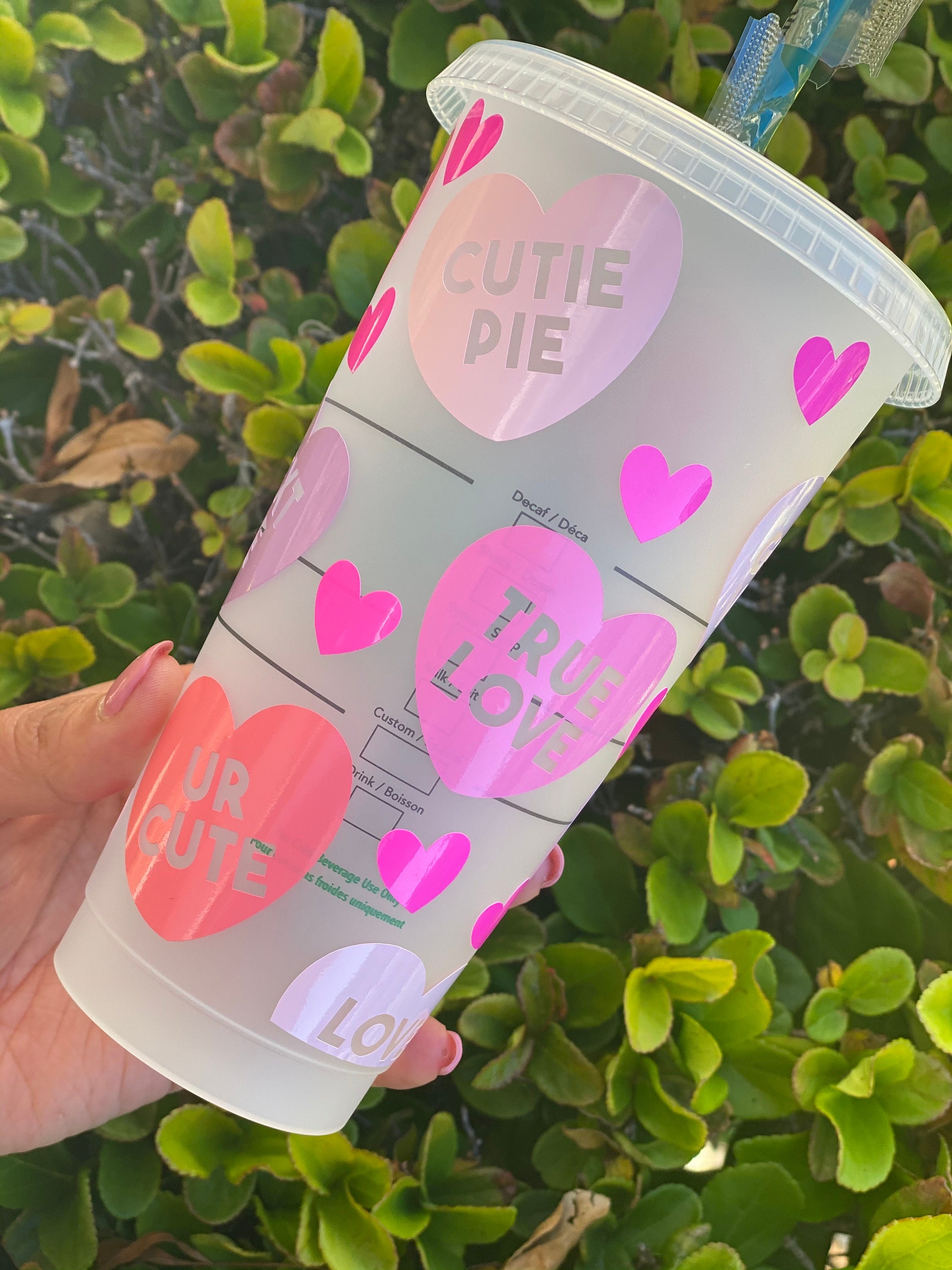 Valentine's Day Starbucks Cup Personalized Gift Venti Etsy