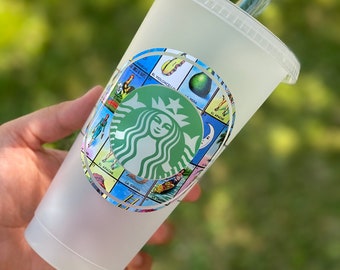 Loteria Starbucks Cup | Mexican Starbucks Cup with straw| Mexican Fiesta Tumbler| Customized Coffee Cup| Personalized Gift|  Birthday Gift