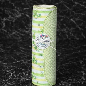 Reusable Unpaper Towels Set | Frog Print Cloth Napkins, Eco Friendly Kitchen | Mothers Day Gift