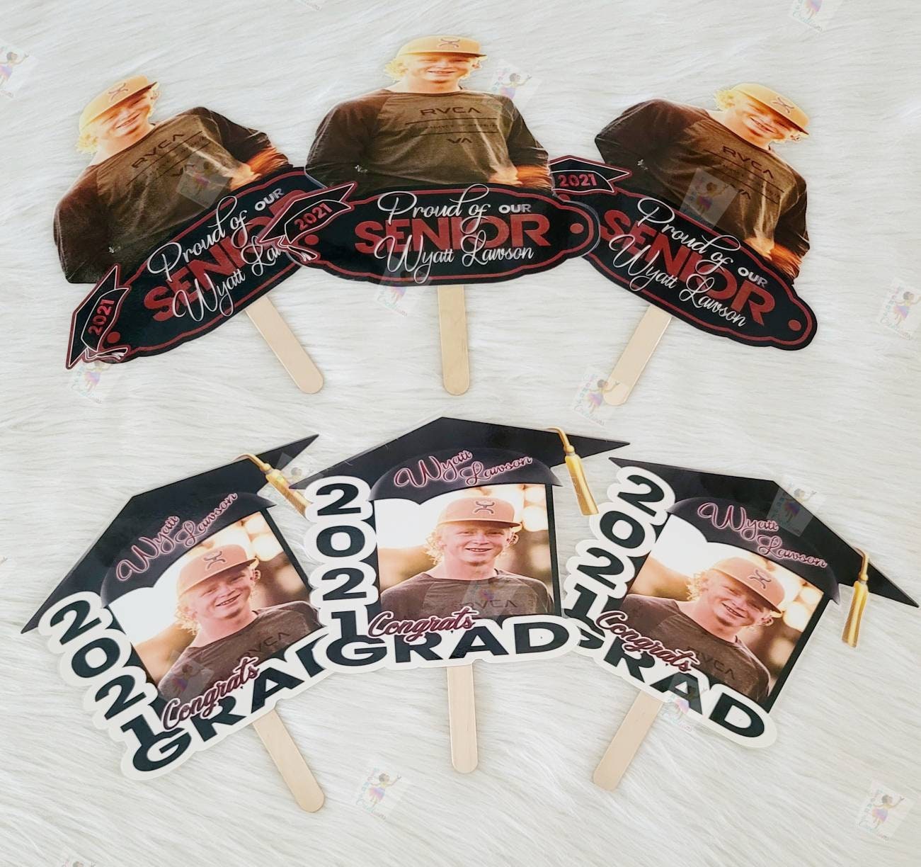 Custom Graduation Fans Etsy
