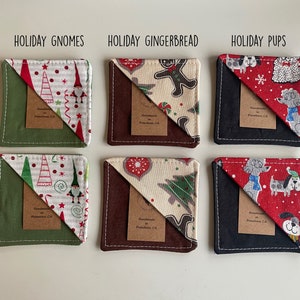 Holiday Handmade Fabric Corner Bookmark