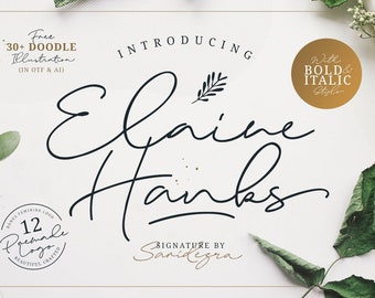 Сalligraphy font (+Feminine Logo Pack), Wedding font, Handwritten font, Cricut font, Digital font, Photoshop font, Script font, Logo font