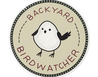 Backyard Birdwatcher Vinyl Sticker, Nature Lover Gift