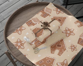 Pepparkakshuspresentpapper: Festlig julklappsinslagning