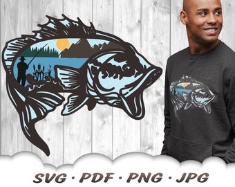 Download 3d Layered Fish Svg Etsy