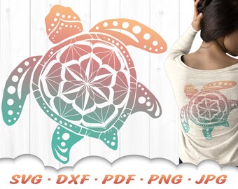 Download Turtle Mandala Svg Etsy