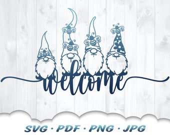 Download Welcome Gnome Svg Etsy