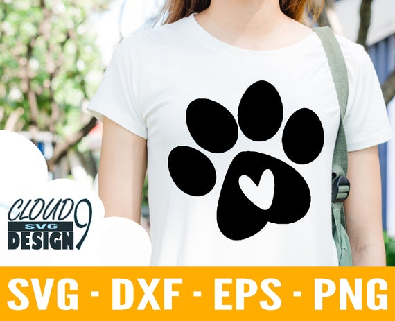 Download Paw Print Svg Paw Svg Heart Svg Dog Mom Svg Files For Etsy
