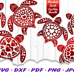 Download Valentine Heart Sea Turtle Svg Bundle Sea Turtle Svg Files Etsy
