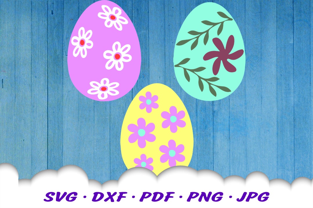 Easter Egg SVG Bundle Easter SVG Files for Cricut Easter Egg SVG Floral ...