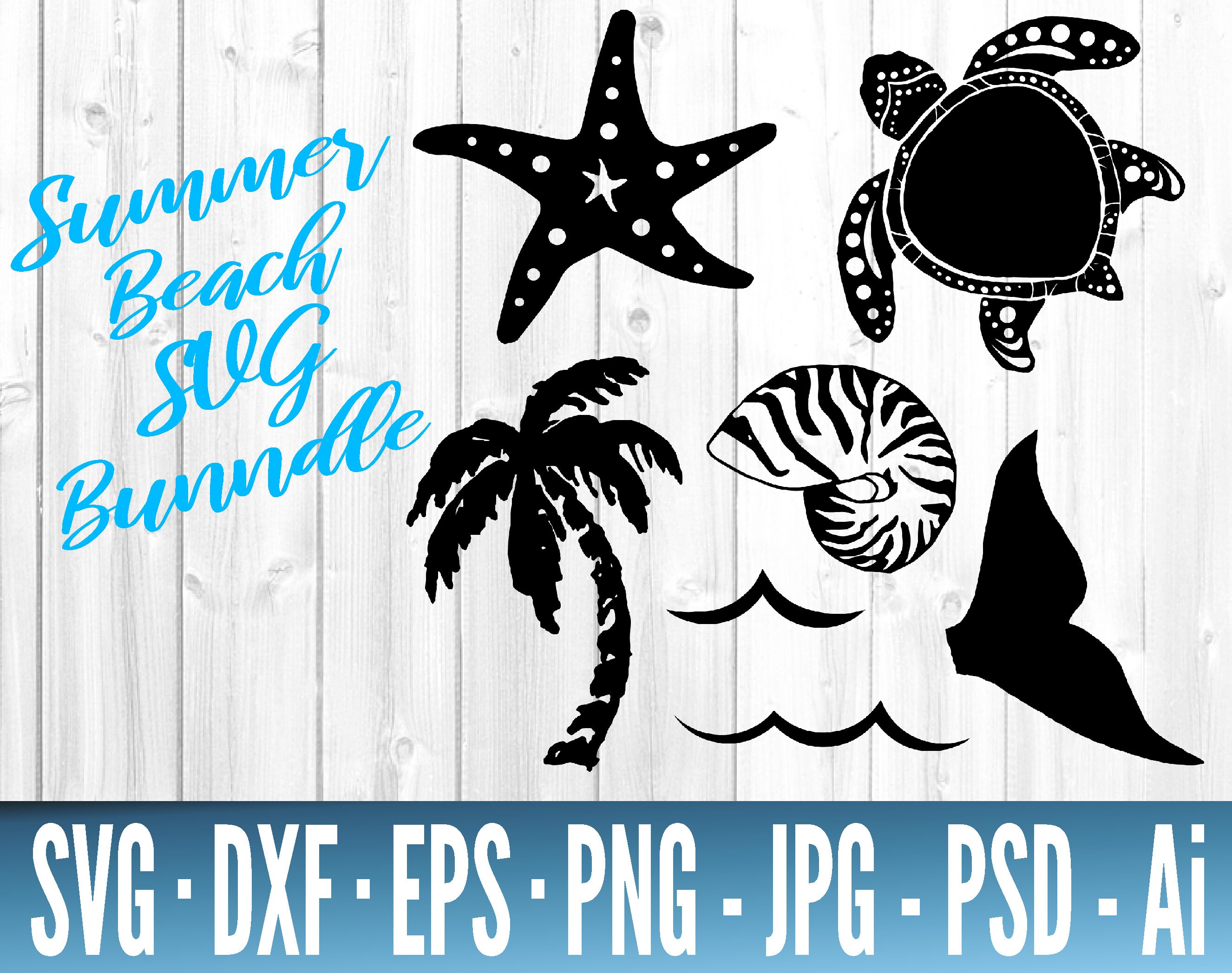 Download Beach Svg Bundle Summer Svg Files For Cricut Tropical Svg