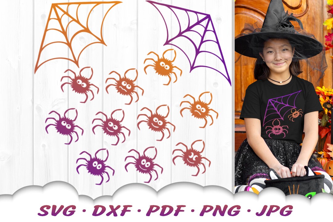 Spider Web Svg Bundle Spider Svg Files for Cricut Spider Web Dxf Cut