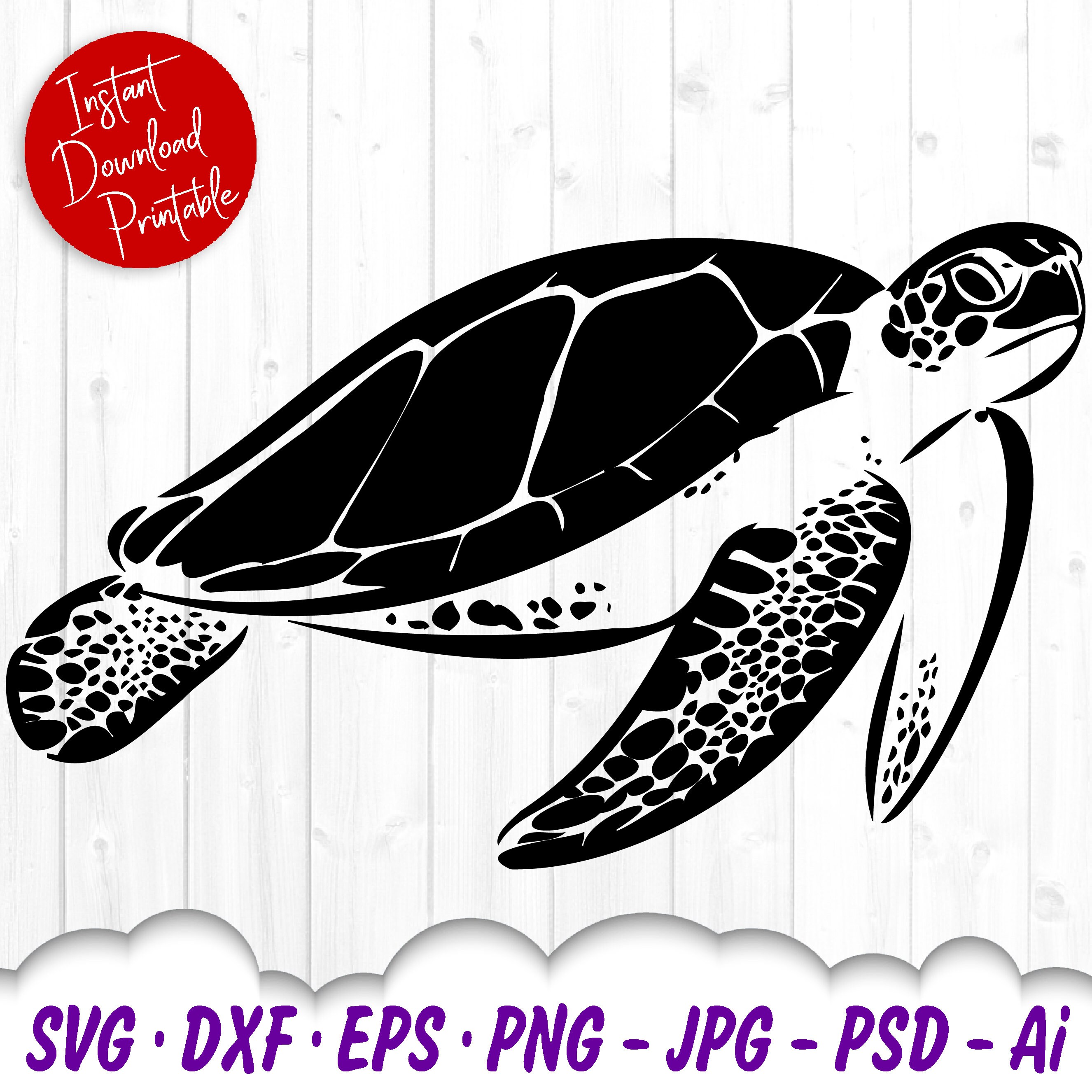 Sea Turtle SVG Sea Turtle SVG Turtle SVG Files for Cricut - Etsy Canada