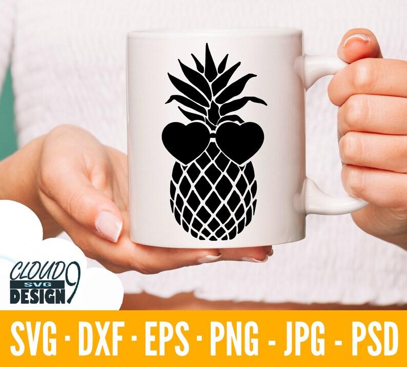 Download Pineapple SVG Heart Sunglasses SVG SVG Files For Cricut ...