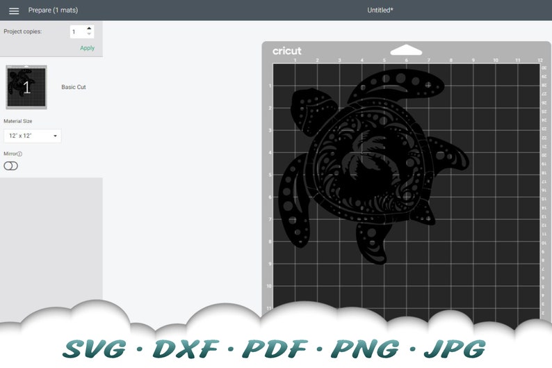 Free Free 143 Cricut Turtle Mandala Svg SVG PNG EPS DXF File