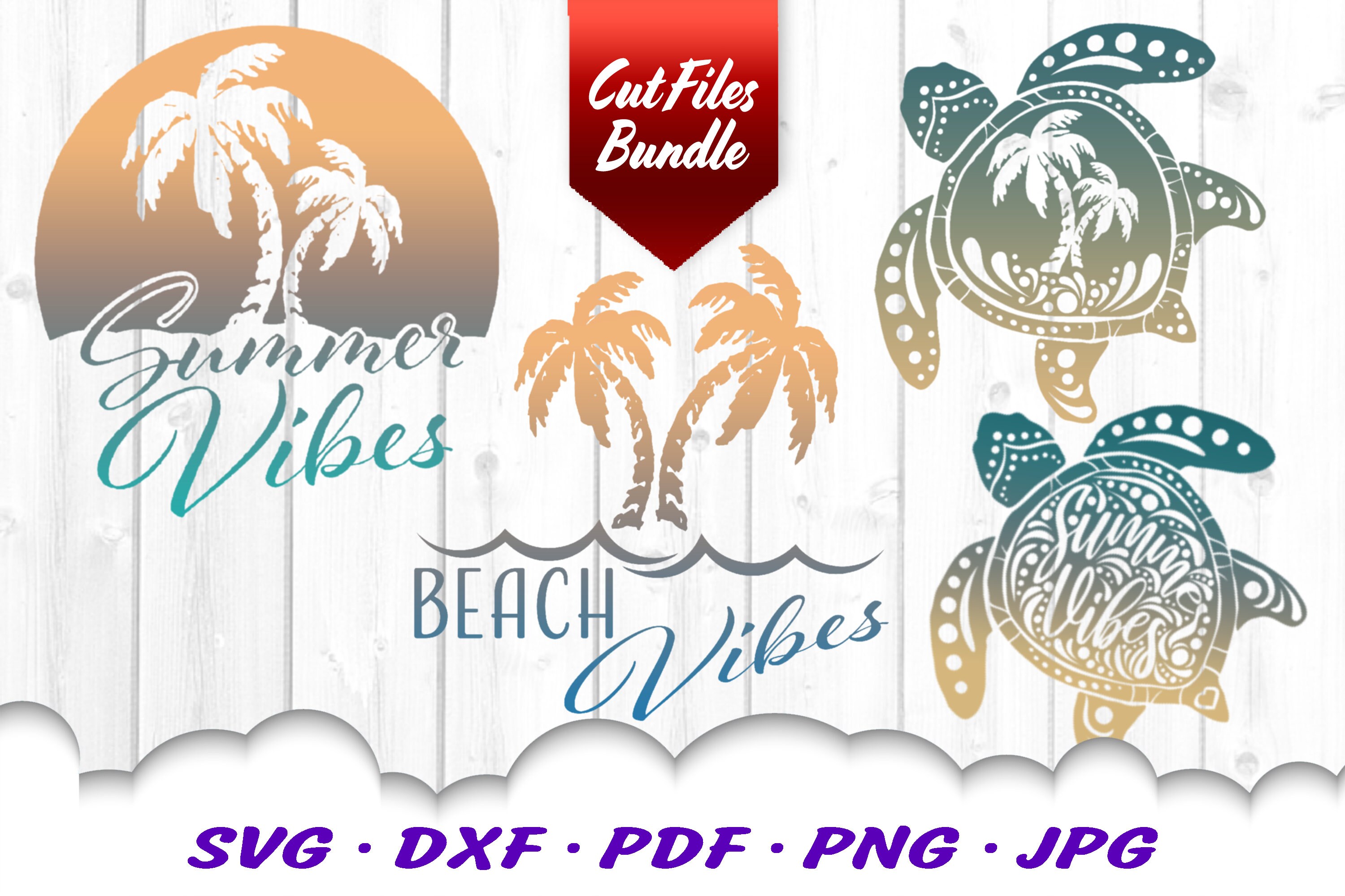 Download Palm Beach Summer Vibes Turtle Svg Bundle Beach Vibes Svg Etsy