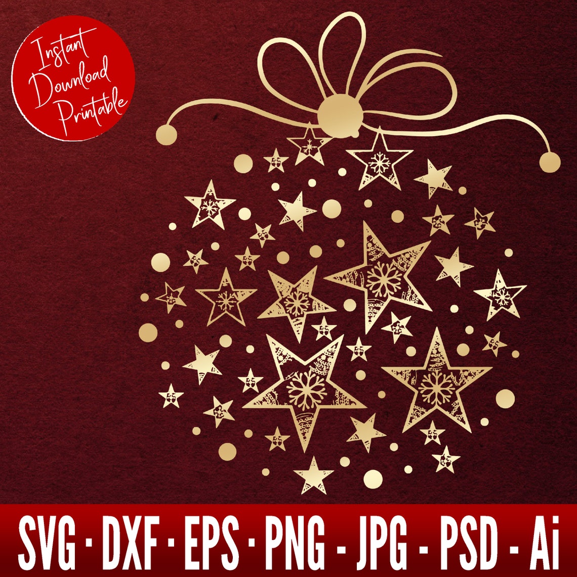 Christmas Ornament SVG Christmas SVG Christmas SVG Files - Etsy