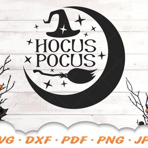 Hocus Pocus Svg Halloween Svg Witch Svg Moon Svg - Etsy