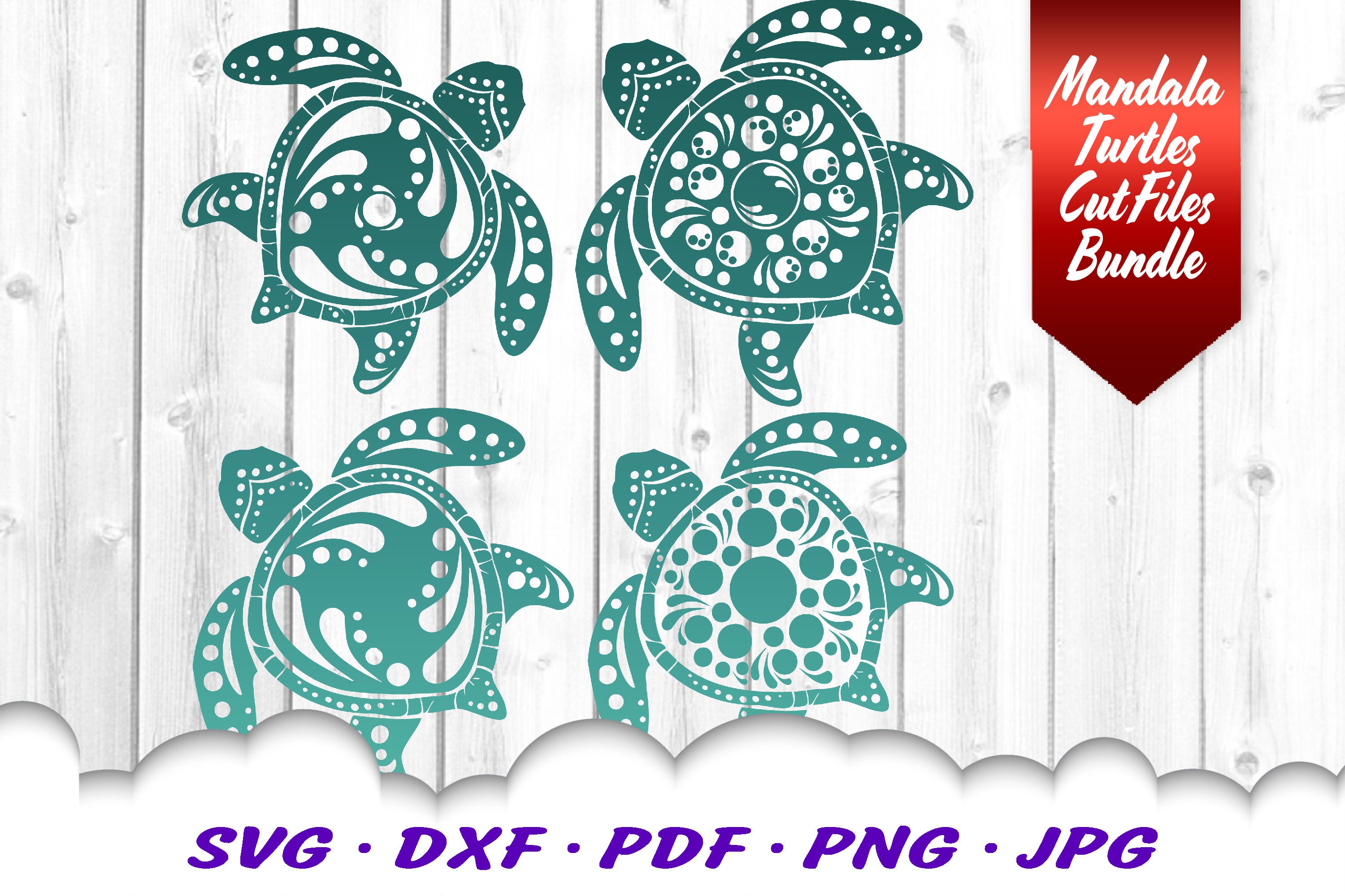 Download Mandala Sea Turtle Svg Bundle Turtle Svg Files For Cricut Etsy