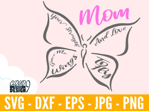 Download Mothers Day Svg Butterfly Svg Mom Svg Files Svg Files For Etsy