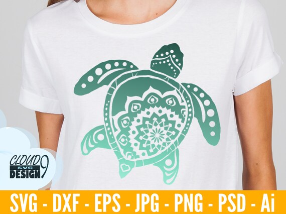 Download Turtle Mandala Svg Files For Cricut Turtle Svg Bundle Sea Etsy