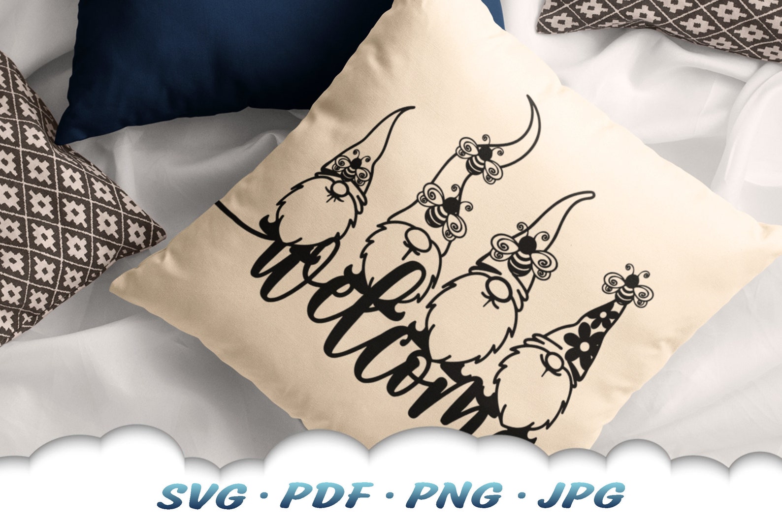 Download Gnome Welcome Sign Svg Garden Gnome Svg Files For Cricut ...
