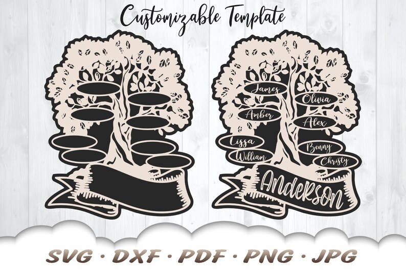 Download Art Collectibles Clip Art Family Svg Layered Svg Customizable Family Tree Svg Family Tree Sign Svg Personalized Svg Family Tree Svg Files For Cricut