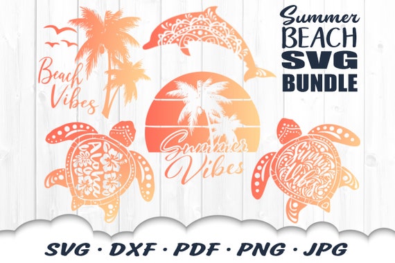 Download Summer Beach Svg Bundle Sea Turtle Svg Files For Cricut Etsy