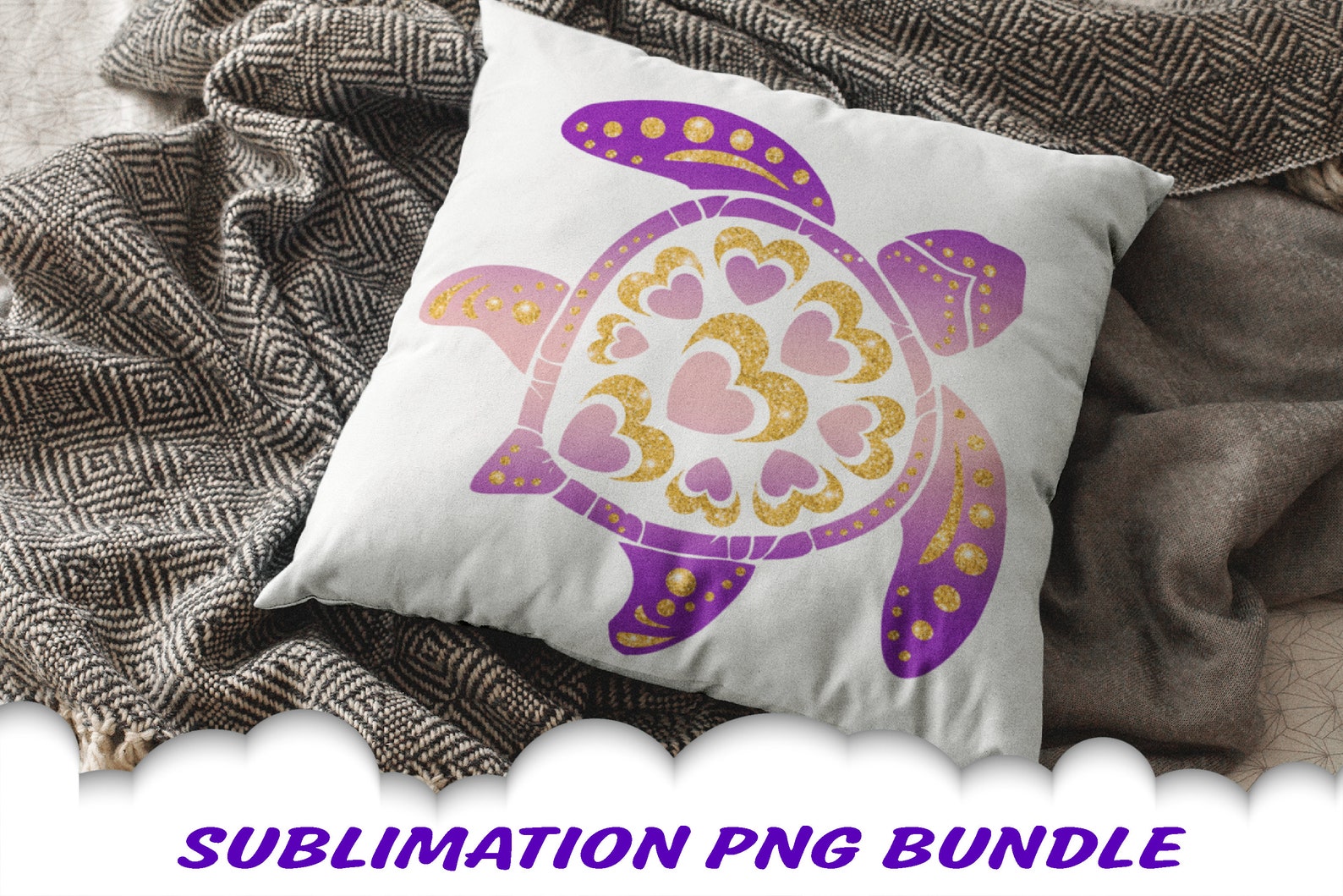 Download Valentine Mandala Turtle Glitter Sublimation PNG Bundle | Etsy