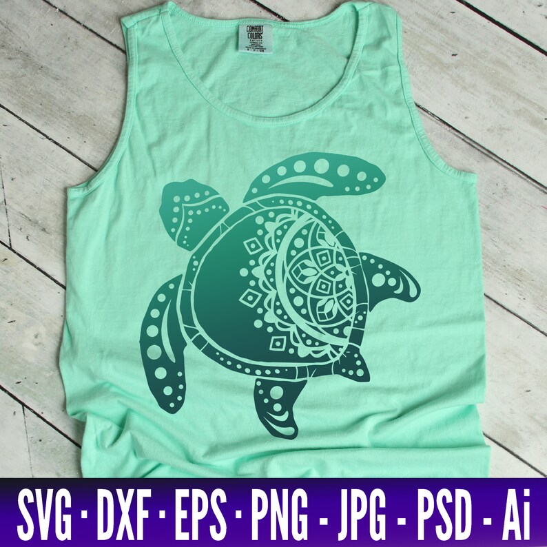 Free Free 192 Cricut Turtle Mandala Svg SVG PNG EPS DXF File