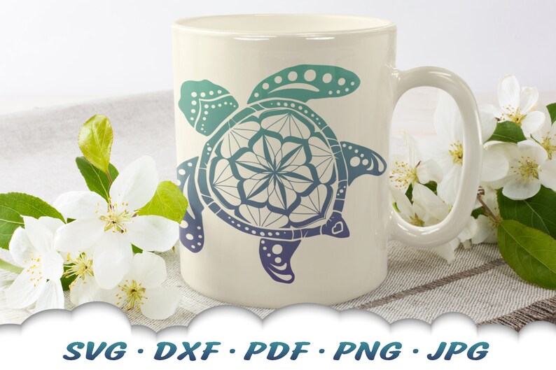 Download Turtle Mandala Svg Files For Cricut Sea Turtle Svg Mandala ...