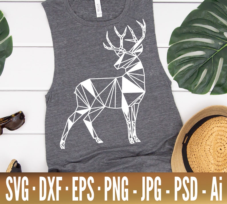 Geometric Deer SVG Deer SVG Animal SVG Abstract Deer Svg Etsy