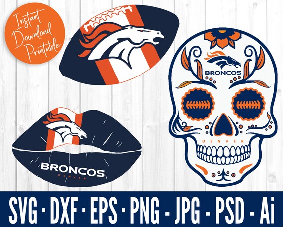 Denver Broncos Svg Bundle Broncos Svg Files For Cricut Etsy
