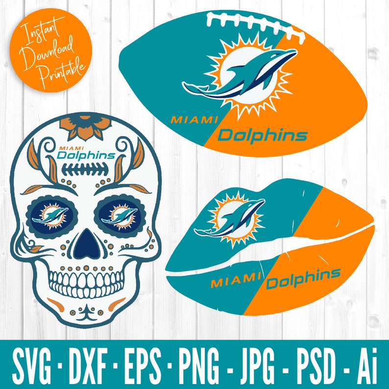 Download Miami DOLPHINS SVG Bundle Dolphins Svg Files For Cricut | Etsy