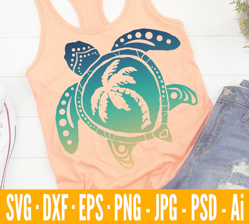 Free Free Cricut Turtle Mandala 835 SVG PNG EPS DXF File