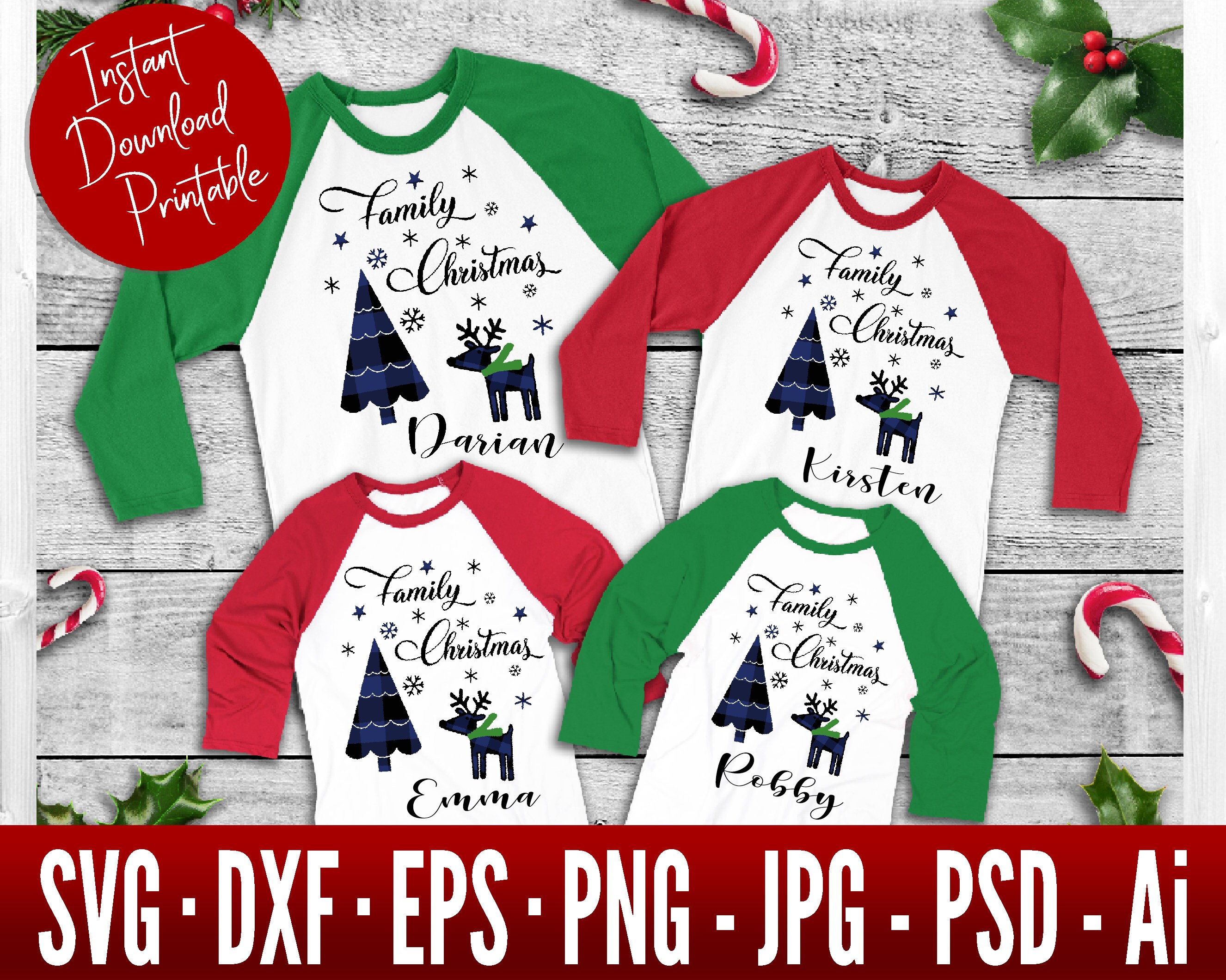 Family Christmas Shirts SVG Christmas Matching Shirts Svg | Etsy
