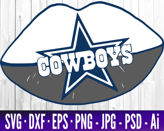 Download Free Dallas Cowboys Lips Svg Football Svg Files For Cricut Etsy SVG Cut Files