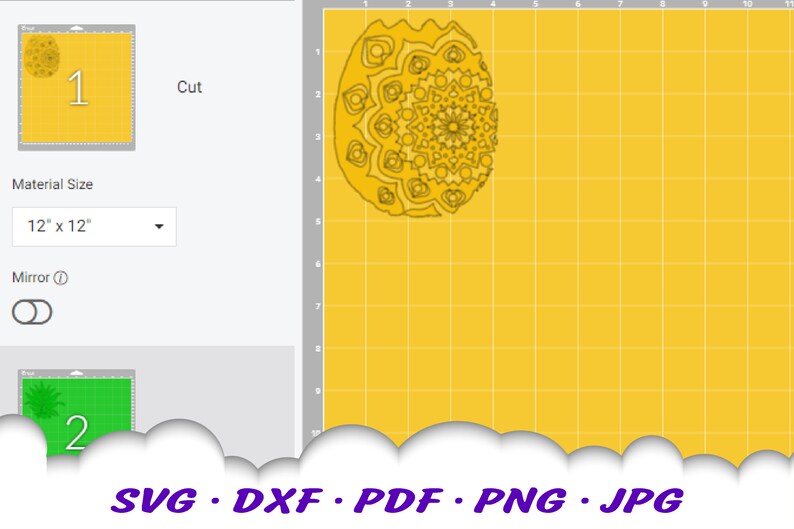 Download Mandala Pineapple Svg For Crafters - Layered SVG Cut File